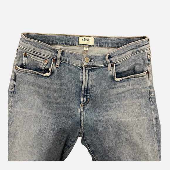 AGOLDE Toni Mid Rise Straight Jeans - Picture 3 of 4